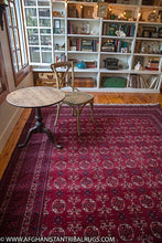 Load image into Gallery viewer, Kunduz Afghan Rug large with chair