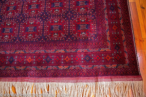 Bokhara Afghan Rug designed by Patnosi 