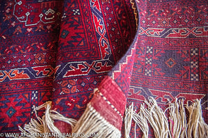 Bokhara Afghan Rug designed by Patnosi 
