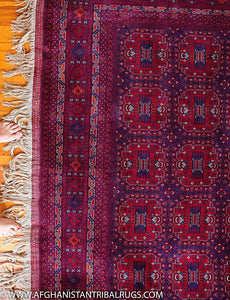 Bokhara Afghan Rug designed by Patnosi 