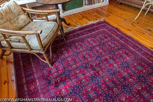 Bokhara Afghan Rug designed by Patnosi 