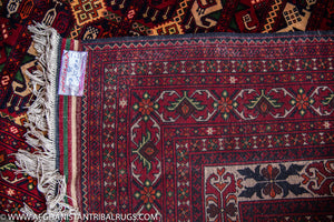 Royal Bokhara Afghan Rug (Large) designed by Shotori Bagmal 